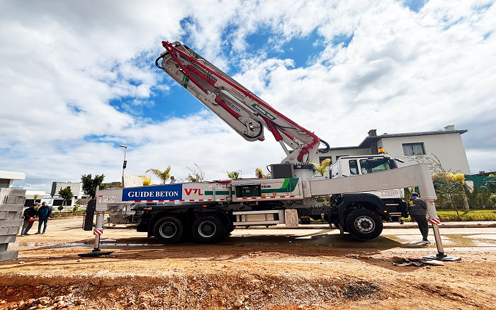 卓越性能|徐工XS43泵車(chē)助建摩洛哥！