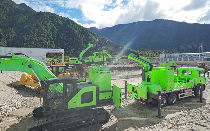 工程補能總卡殼？徐工移動換電車讓設(shè)備8分鐘滿電復(fù)工