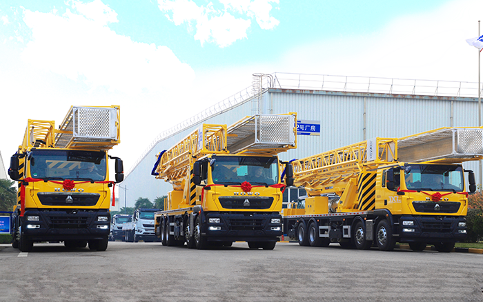 實(shí)用為王，破解路橋檢測(cè)難題！ 徐工橋梁檢測(cè)車批量啟程西部